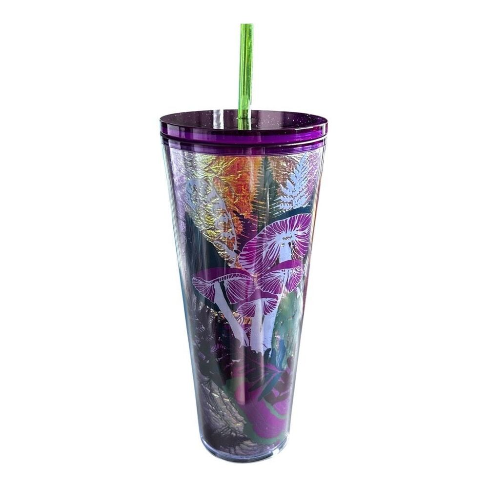 Starbucks 2022 Kitchen Starbucks Iridescent Foil Berry Woodland Mushroom Tumbler